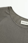 SWAYING/KNIT seamless three-quarter sleeve long skirt SW24SS2L15 gray green PS69